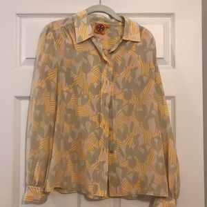 Tory Burch printed long sleeve blouse